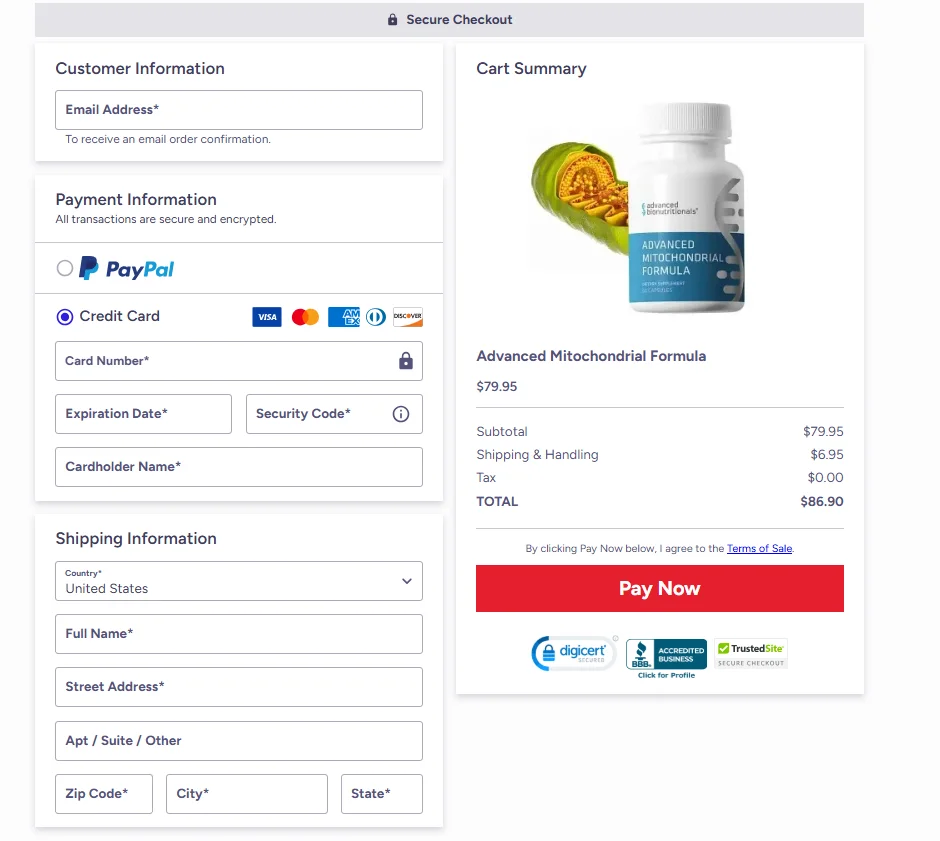 Advanced-Bionutritionals-checkout-page